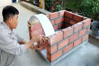 (ویدئو) نحوه ساخت یک فر پیتزای ساده در منزل با آجر و سیمان