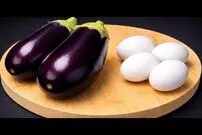 ببینید| طرز تهیه یک غذای جدید آلمانی با تخم مرغ و بادمجان