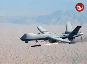 سرنگونی پهپاد MQ9 آمریکایی در آسمان بصره