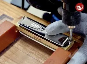 ببینید| مراحل تماشایی تولید ساز دهنی در کارگاهی در کره جنوبی