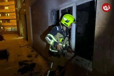 تصاویر؛ آتش‌سوزی در خوابگاه دختران دانشگاه آزاد قزوین