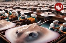 (ویدئو) چگونه پوست میلیون ها سفره ماهی و پر شترمرغ پردازش می شود؟