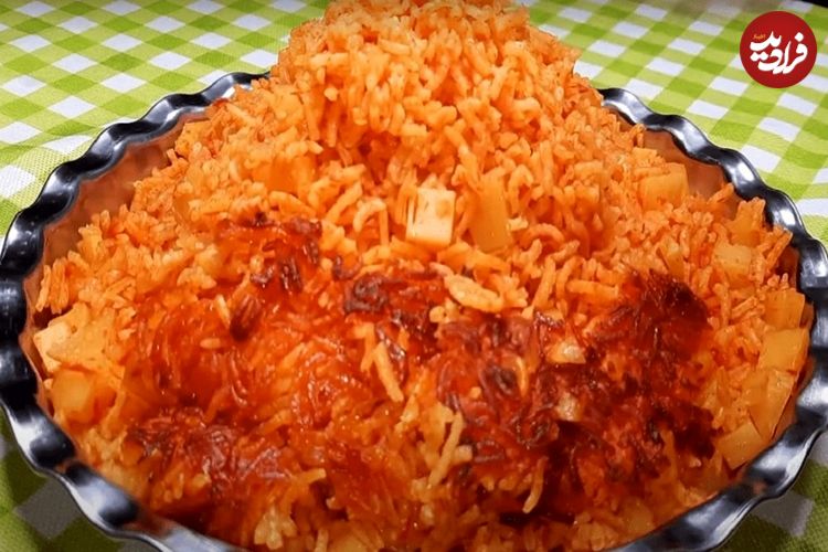 دستور پخت استانبولی پلو با برنج آبکش مرحله به مرحله