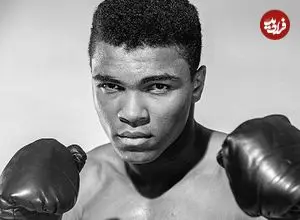 عکس| سفر در زمان؛ «محمدعلی کلیِ 18 ساله» در حال تمرین برای المپیک؛ سال 1338