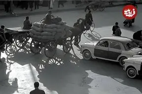 عکس| سفر در زمان؛ سفر به دهه ۴۰ تهران؛ قابی نایاب از تجریش و خودروهای کلاسیک