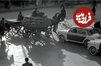عکس| سفر در زمان؛ سفر به دهه ۴۰ تهران؛ قابی نایاب از تجریش و خودروهای کلاسیک