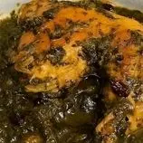خورش اسفناج پهلو شمالی با عطر برگ سیر تازه و طعم نارنج