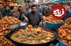 ببینید؛ غذای خیابانی در پاکستان؛ پخت مرغ به روش متفاوت پیشاوری ها