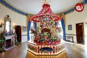 ببینید؛ تفاوت سلیقه همسران بایدن و ترامپ در کریسمس کاخ سفید