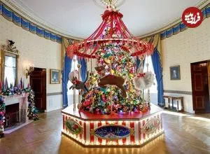 ببینید؛ تفاوت سلیقه همسران بایدن و ترامپ در کریسمس کاخ سفید