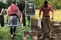 (ویدئو) هویت مرموزترین پاورلیفتینگ کار جهان که همیشه صورتش را می‌پوشاند فاش شد 