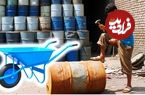 ببینید؛ مراحل ساخت فرغون از طریق بازیافت بشکه های قدیمی در پاکستان