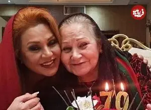 عکس| سفر زمان؛ «شهناز نامدار، مادر نسرین مقانلو» در جوانی در کنار «بهروز وثوقی»
