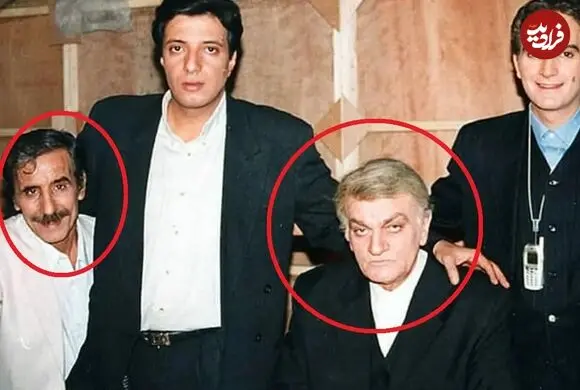عکس| سفر زمان؛ «فتحعلی اویسی و محمود بصیری» قبل از انقلاب در پشت‌صحنه یک سریال