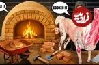 ببینید| غذای خیابانی در ایران؛ ساخت یک تنور سنتی و پخت بره کامل در آن 