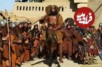 عکس؛ سفر به تاریخ؛ «غول لشکر زبیری» (مختارنامه) در کنار «لیلا بلوکات» در حرم امام رضا (ع)