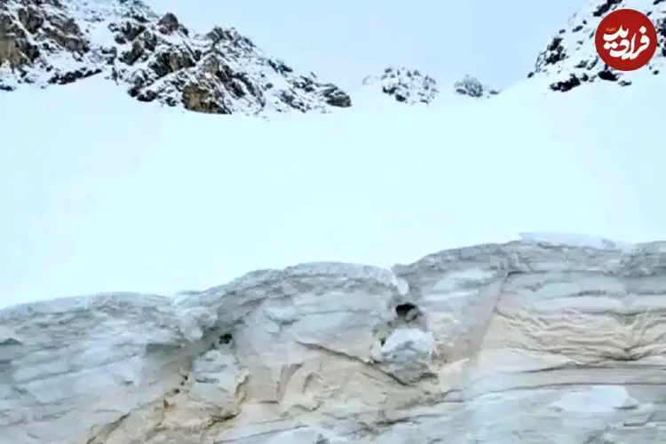 ارتفاع برف در این منطقه به ۶ متر رسید