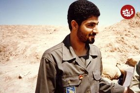 عکس؛ سفر در زمان؛ «سردار سلیمانی و سرلشکر باقری» در یک باغ؛ دهه 60