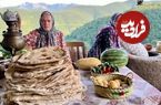 ببینید؛ غذای روستایی در ایران؛ پخت نان سنتی در تنور توسط بانوی روستایی