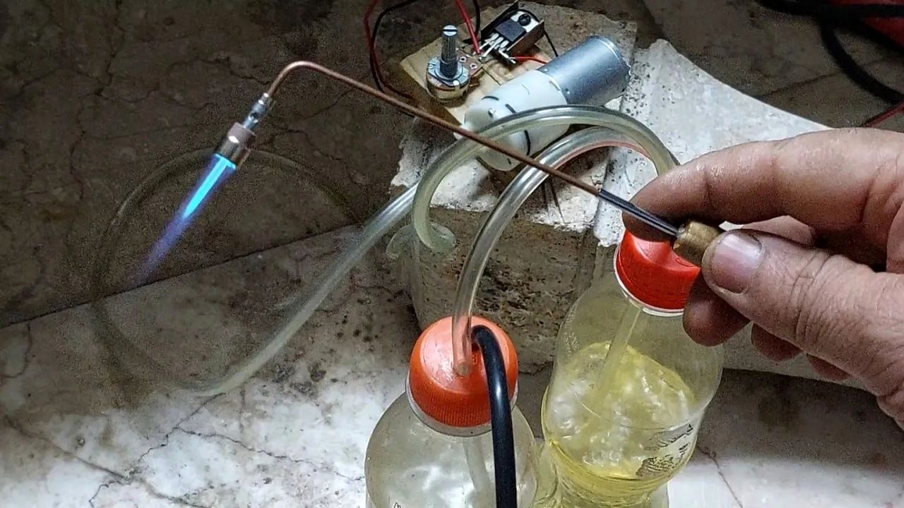 (ویدئو) با روش ساده این استاد ایتالیایی یک دستگاه هوابرش بنزینی بسازید