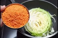 ببینید؛ با عدس قرمز و کلم، این غذای گیاهی متفاوت و آلمانی را درست کنید