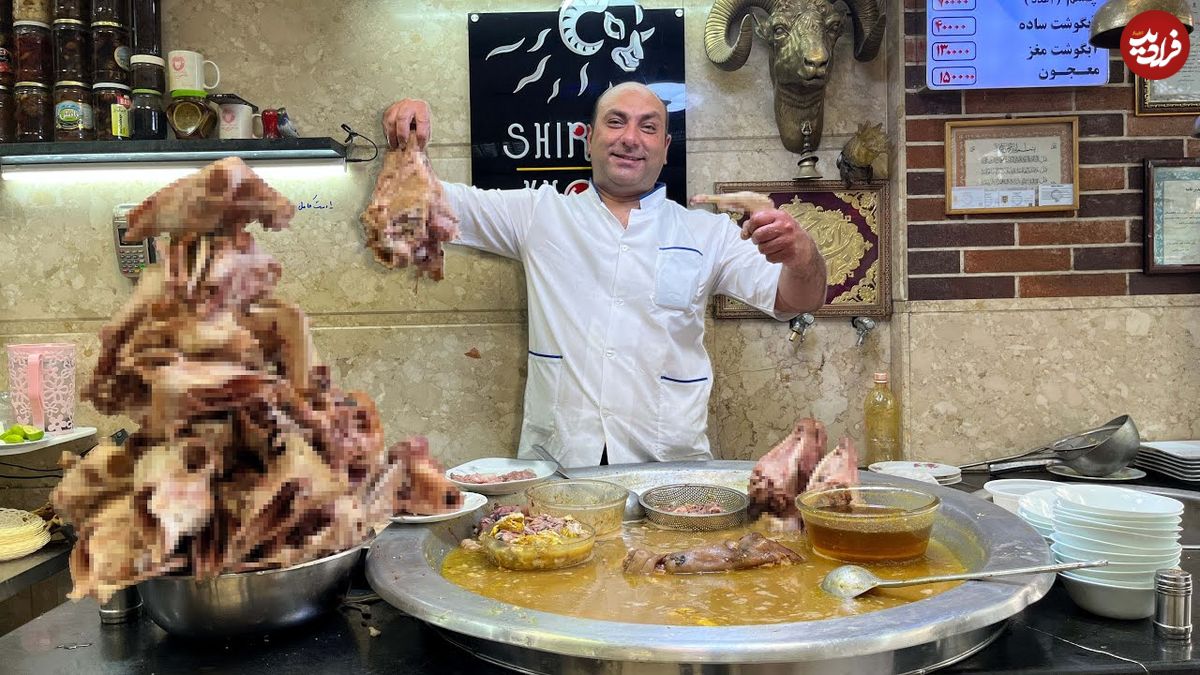 ببینید؛ غذای خیابانی در ایران؛ طبخ کله پاچه برای صبحانه در تهران