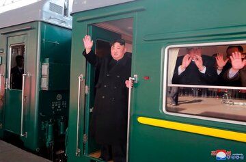 ( عکس) اون با این قطار مجهز به دیدار پوتین می‌رود