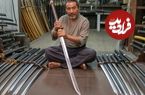 ببینید| مراحل تماشایی ساخت یک شمشیر کاتانای افسانه ای سامورایی ها با بلبرینگ