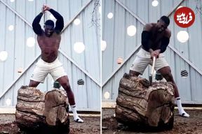 (تصاویر) تمرین قدرتی عجیب آنتونی جاشوا قهرمان سنگین وزن بوکس