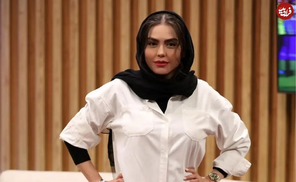 عکس| سفر زمان؛ چهرۀ «باران» (سریال آوای باران) در 21 سالگی با موهای تراشیده در پشت‌صحنه یک فیلم