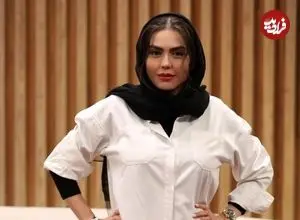 عکس| سفر زمان؛ چهرۀ «باران» (سریال آوای باران) در 21 سالگی با موهای تراشیده در پشت‌صحنه یک فیلم