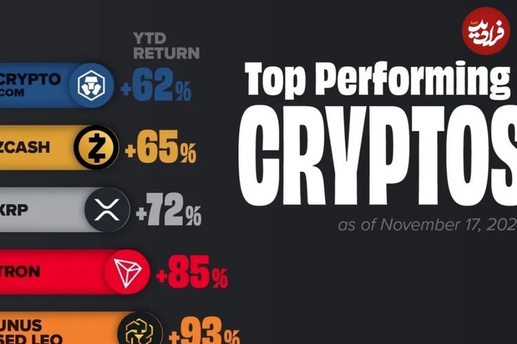 (اینفوگرافی) برترین و موفق ترین ارزهای دیجیتال در سال ۲۰۲۴ 