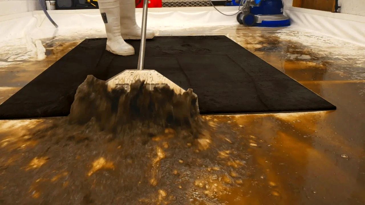 (ویدئو) شست و شوی دیدنی یک فرش فوق کثیف با هزینه 2 میلیون تومان