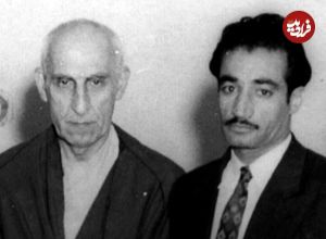 عکس؛ سفر در زمان؛ لحظه روبوسی و آشتی «دکتر مصدق و آیت الله کاشانی»؛ سال 1331