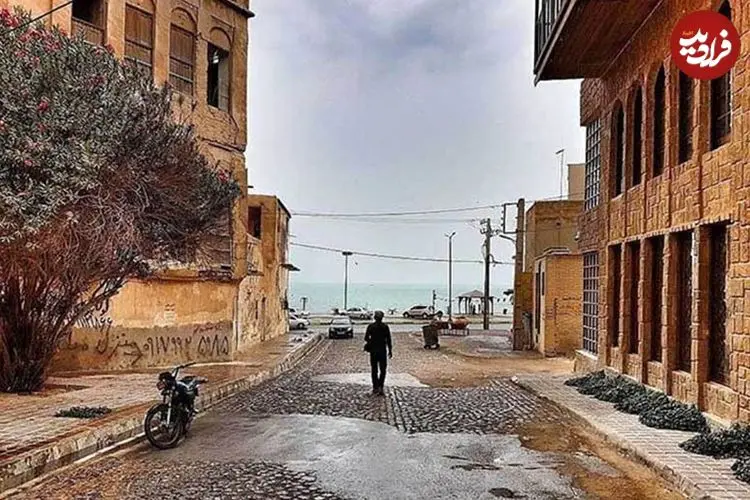 عکس| سفر به ایران قدیم؛ یک کوچه در «بوشهر» در زمان ناصرالدین شاه