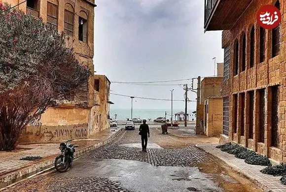 عکس| سفر به ایران قدیم؛ یک کوچه در «بوشهر» در زمان ناصرالدین شاه