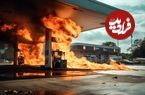 ببینید؛ لحظه وقوع آتش‌سوزی یک پمپ بنزین در تایلند پس از اصابت موشک‌