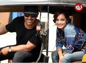 عکس| سفر زمان؛ «محمدرضا گلزار و دیا میرزا» در نشست خبری «سلام بمبئی»؛ سال 94