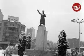 تصاویر؛ سفر در زمان؛ عکس‌های خاطره انگیز از اولین برف تهران در سال ۱۳۴۴