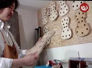 ببینید| مراحل دیدنی ساخت یک ویولن با چوب یک درخت قدیمی در سئول