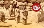 عکس| سفر به ایران قدیم؛ تصویری از فضای داخلی یک کاروانسرا در عهد قاجار