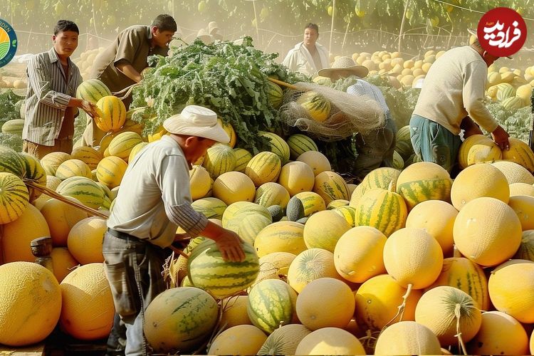 ببینید؛ مراحل کاشت، برداشت، فرآوری و بسته بندی طالبی در مزارع وسیع آمریکای جنوبی