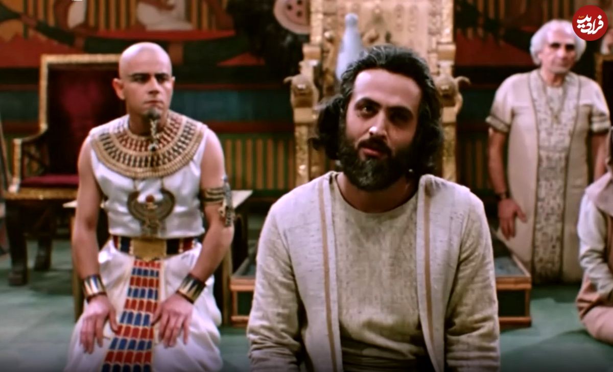 عکس| سفر در زمان؛ «سلحشور، آخناتون و یوزارسیف» در پشت صحنه سریال یوسف پیامبر؛ سال 85