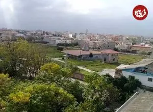 عکس| سفر زمان؛ منظرۀ شهر «آمل» در زمان سفر ناصرالدین شاه؛ 130 سال قبل
