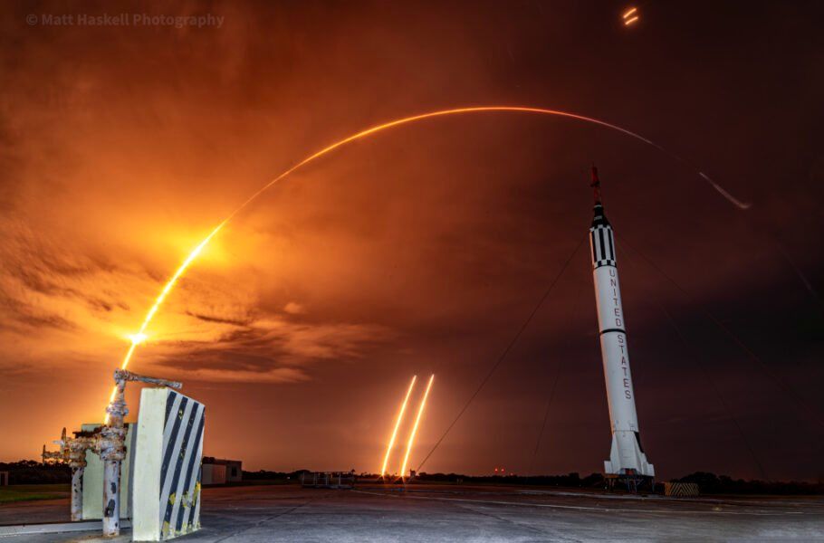 تصویر روز ناسا: راکت فالکون و رداستون