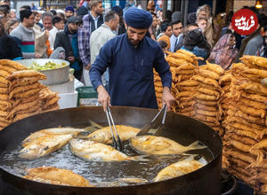 (ویدئو) غذای خیابانی در پاکستان؛ 150 کسبو ماهی سوخاری در اسلام آباد