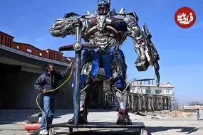 شاهکارهای مجسمه‌ساز پاکستانی که آهن‌قراضه را به «اپتیموس پرایم» تبدیل می‌کند