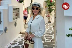 تصاویر؛ عکاسی تابستانی مینا مختاری همسر بهرام رادان و پسرش جان در یونان