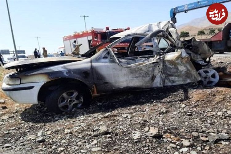 ببینید؛ نتیجه مرگبار اقدام جنونآمیز راننده در جاده ساری - جویبار