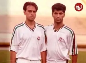 عکس| سفر در زمان؛ «مهرداد میناوند» در کودکی و در کنار پدر و مادرش؛ دهه 50